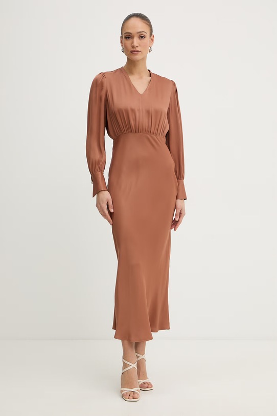 Twinset сукня віскозна коричневий 261TP2761