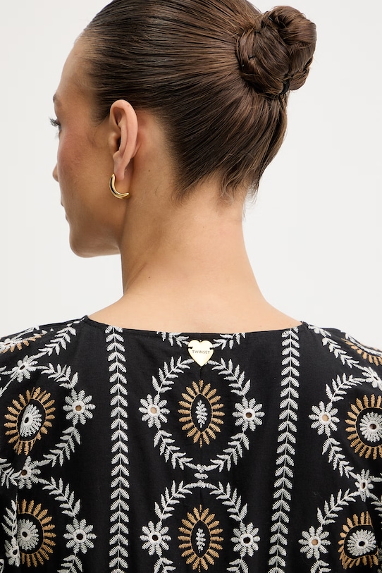 Бавовняна сукня Twinset 261LB2TGG чорний