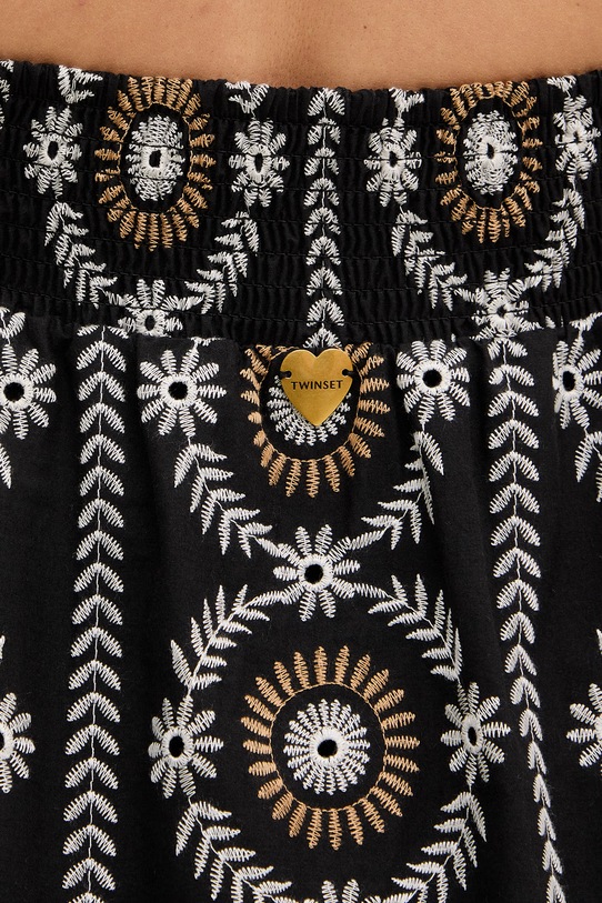 Twinset sukienka bawełniana 261LB2TDD czarny