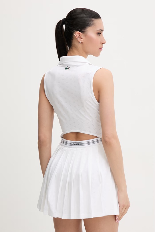 Odzież Lacoste sukienka EF0230 biały