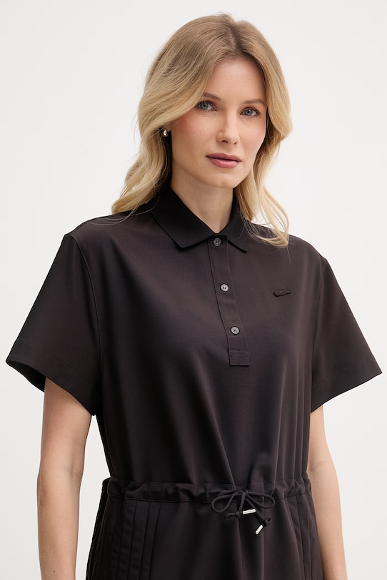 Lacoste letné šaty s vlnou hnedá EF0197