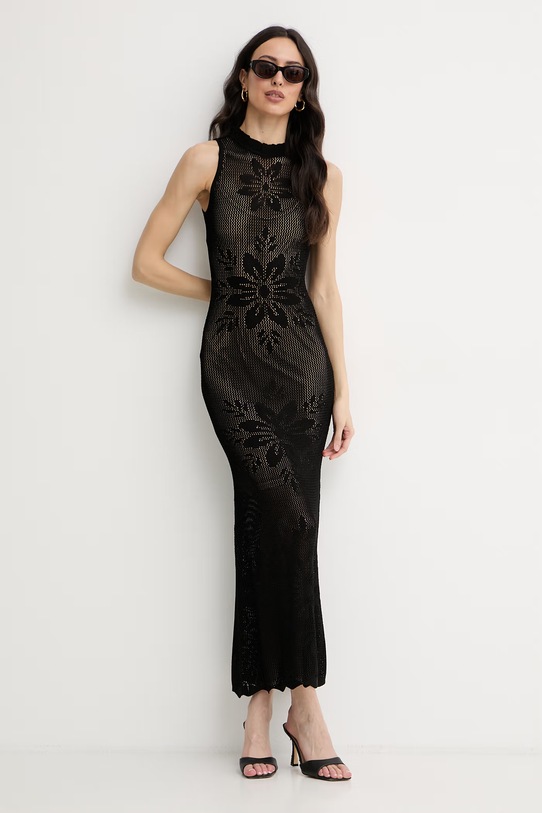 Twinset rochie de vară cu vâscoză 261TT3280 negru SS26