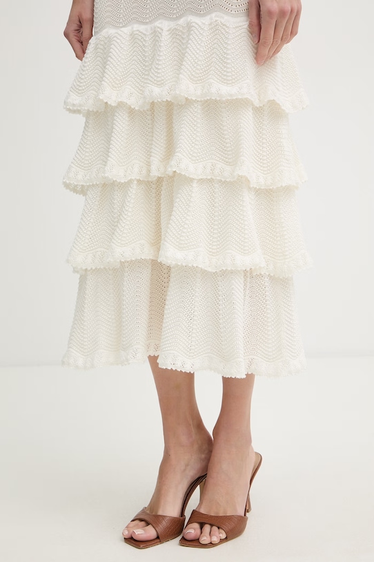 Twinset sukienka letnia bawełniana 261TT3050 beżowy