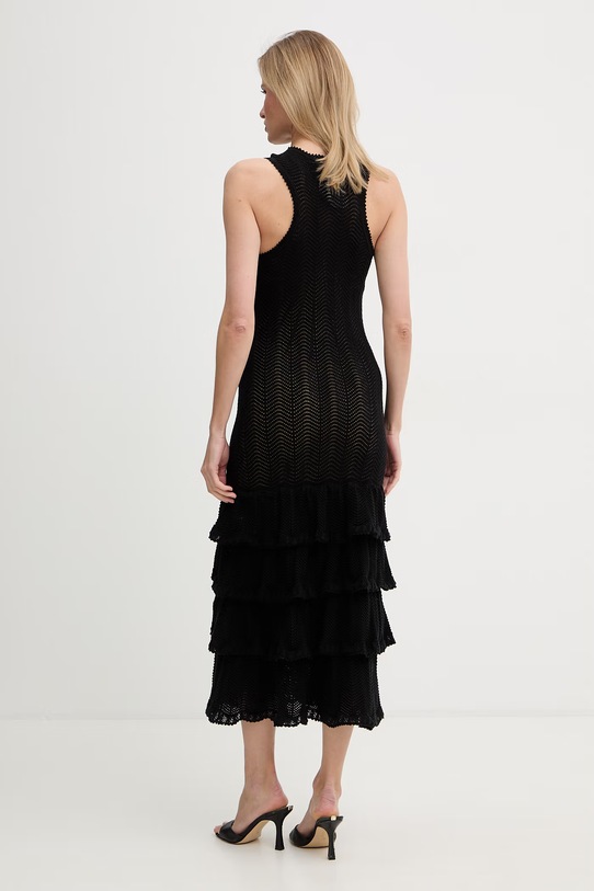 Odzież Twinset sukienka letnia bawełniana 261TT3050 czarny