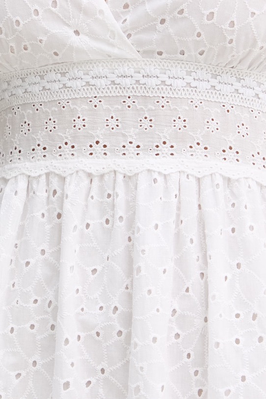 Twinset sukienka bawełniana 261TF2110 biały