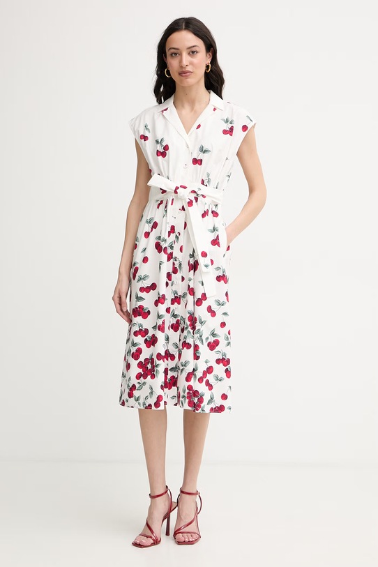 Twinset košeľové šaty bavlnené biela 261TT2590