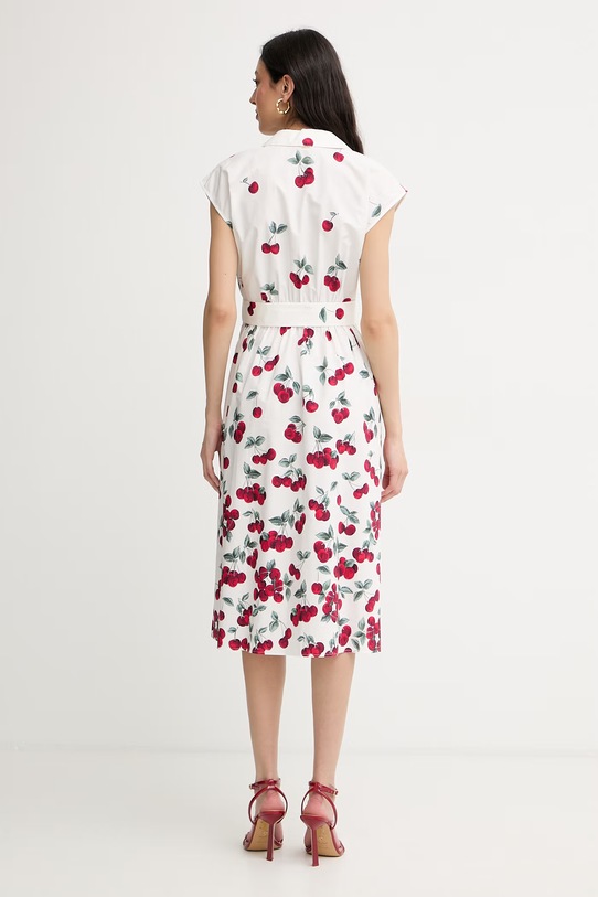 Oblečenie Twinset košeľové šaty bavlnené 261TT2590 biela