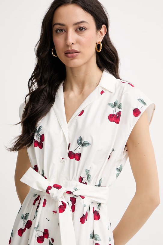 Twinset košeľové šaty bavlnené biela 261TT2590