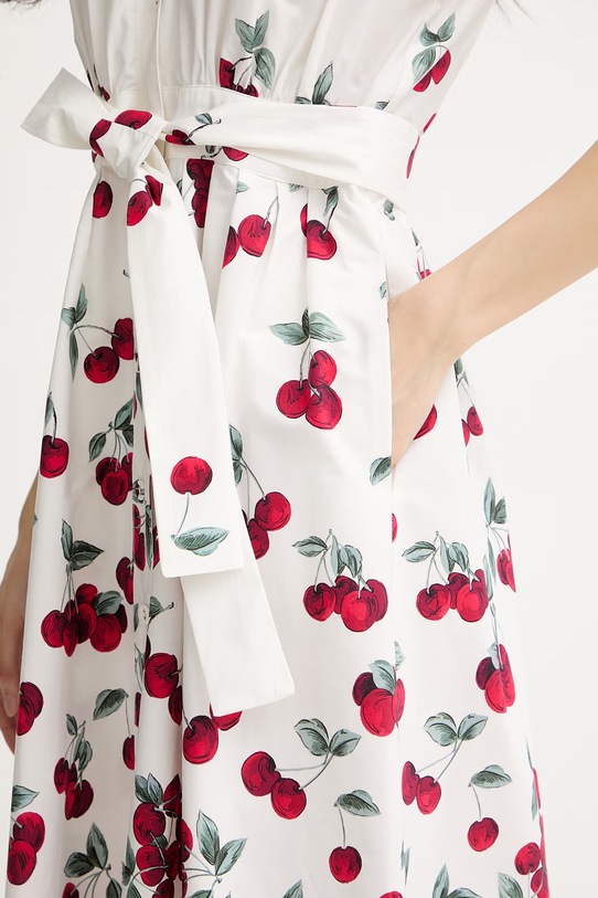 Twinset košeľové šaty bavlnené 261TT2590 biela