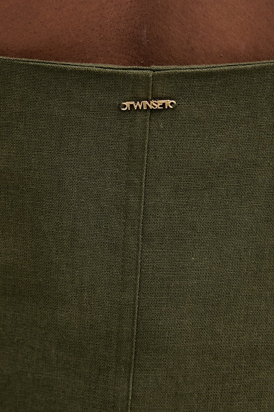 Twinset літня сукня з льоном 261TF2021 зелений