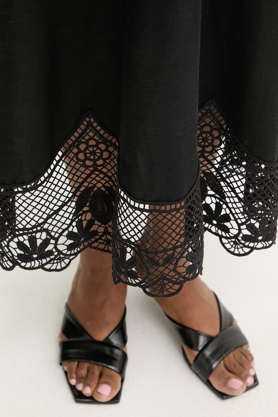 Twinset sukienka rozkloszowana z wiskozy 261TT2240