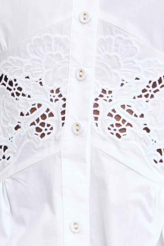 Twinset vestito camicia in cotone 261TT2034 bianco