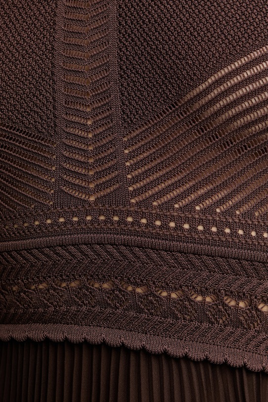 Twinset плиссированное платье с вискозой 261TT3191