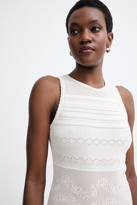 Twinset καλοκαιρινό με βισκόζη μπεζ 261TT3291