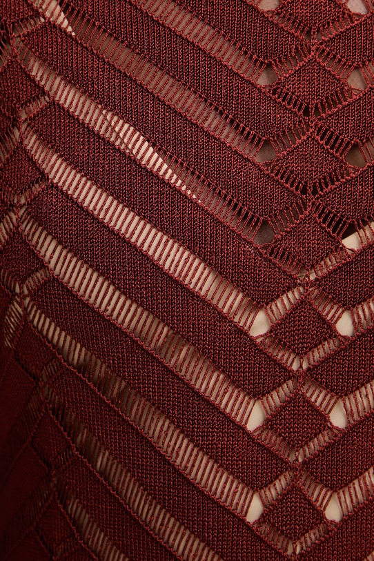 Twinset poletna obleka z viskozo 261TT3100 rjava