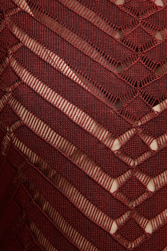 Twinset poletna obleka z viskozo 261TT3100 rjava