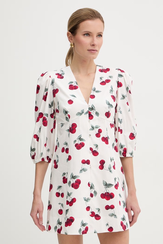 Twinset sukienka empire bawełniana biały 261TT2592