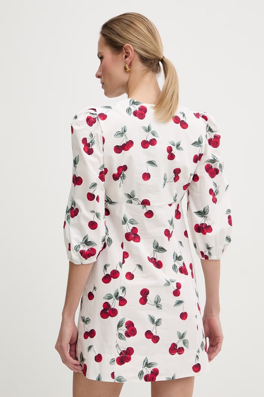 Odzież Twinset sukienka empire bawełniana 261TT2592 biały