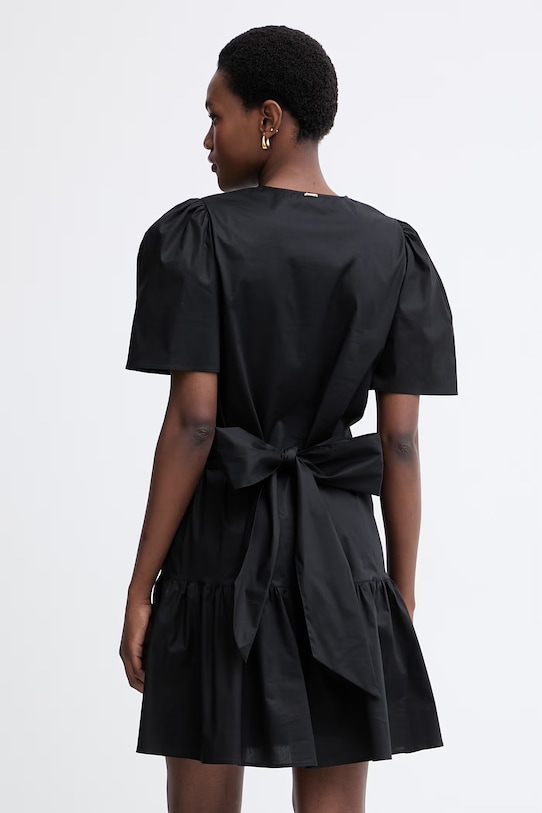 Ρούχα Twinset καλοκαιρινό βαμβακερό με ελαστάν 261TT2160 μαύρο