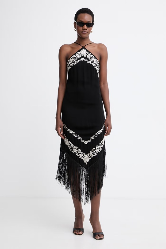 Twinset obleka viskozna 261TT2411 črna SS26