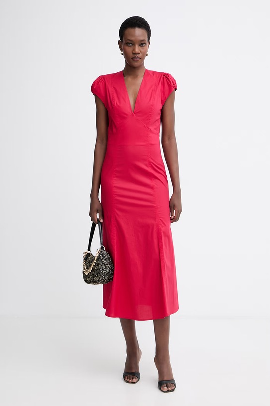 Twinset літня сукня бавовняна з еластаном 261TT2025 червоний SS26