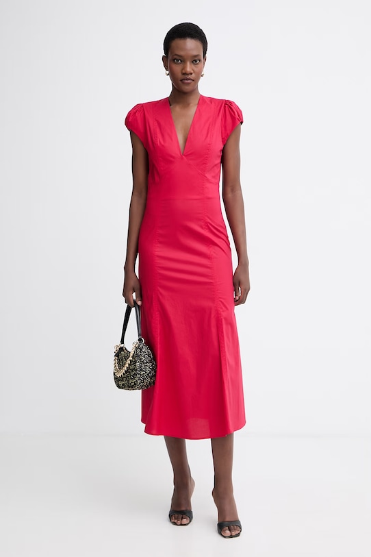 Twinset літня сукня бавовняна з еластаном 261TT2025 червоний SS26