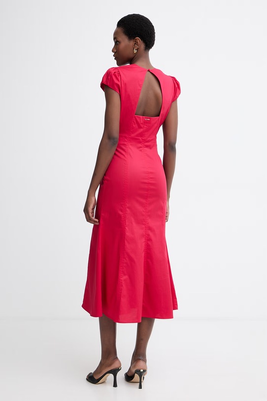 Одяг Twinset літня сукня бавовняна з еластаном 261TT2025 червоний