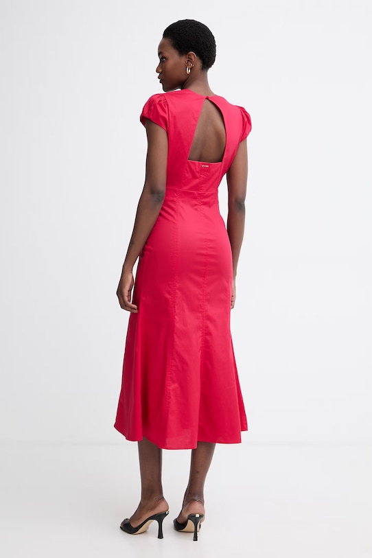 Одяг Twinset літня сукня бавовняна з еластаном 261TT2025 червоний