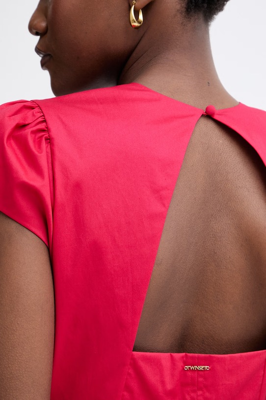 Twinset літня сукня бавовняна з еластаном 261TT2025 червоний