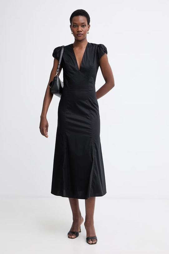 Twinset літня сукня бавовняна з еластаном 261TT2025 чорний SS26