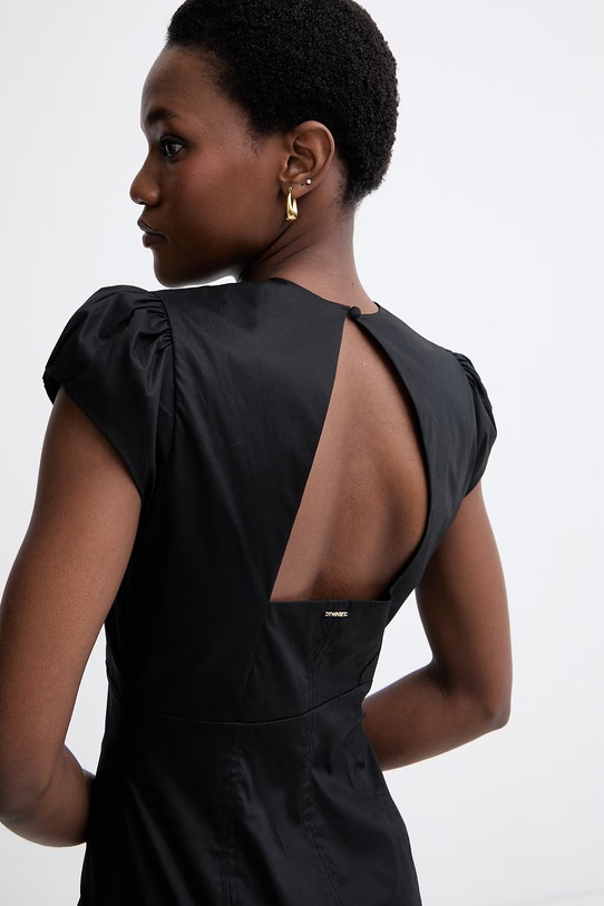 Twinset літня сукня бавовняна з еластаном 261TT2025 чорний