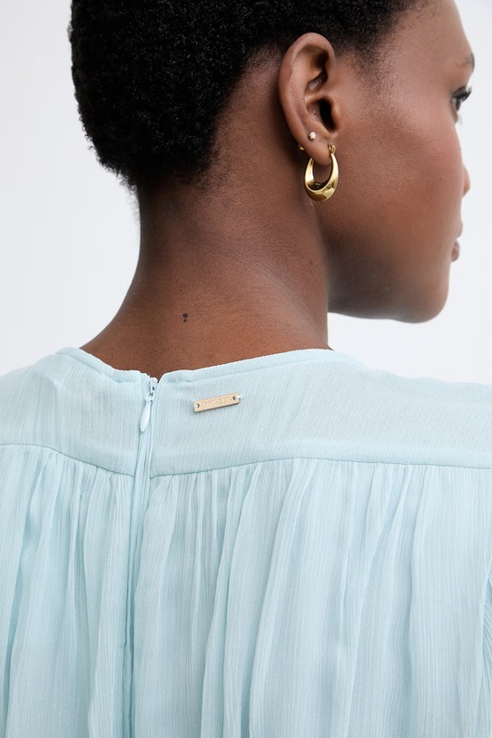 Twinset sukienka z wiskozy 261TT2042 turkusowy