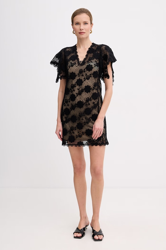 Twinset šaty bavlnené 261TT3160 čierna SS26