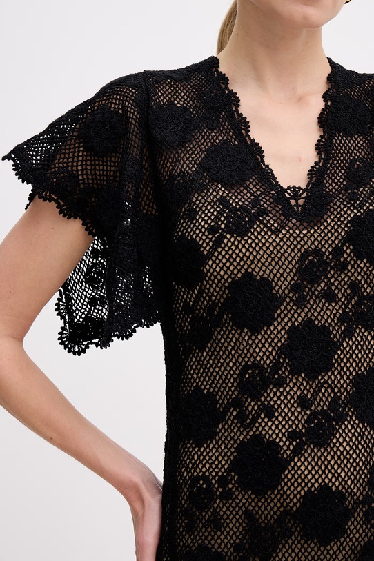 Twinset šaty bavlnené 261TT3160 čierna