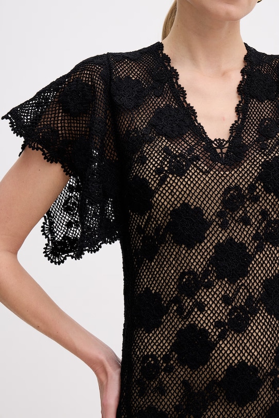 Twinset šaty bavlnené 261TT3160 čierna