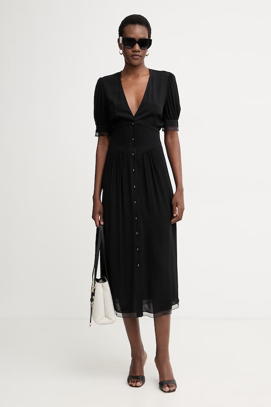 Twinset obleka viskozna 261TT2071 črna SS26