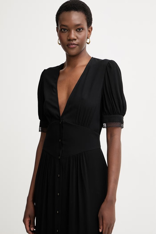 Twinset obleka viskozna črna 261TT2071