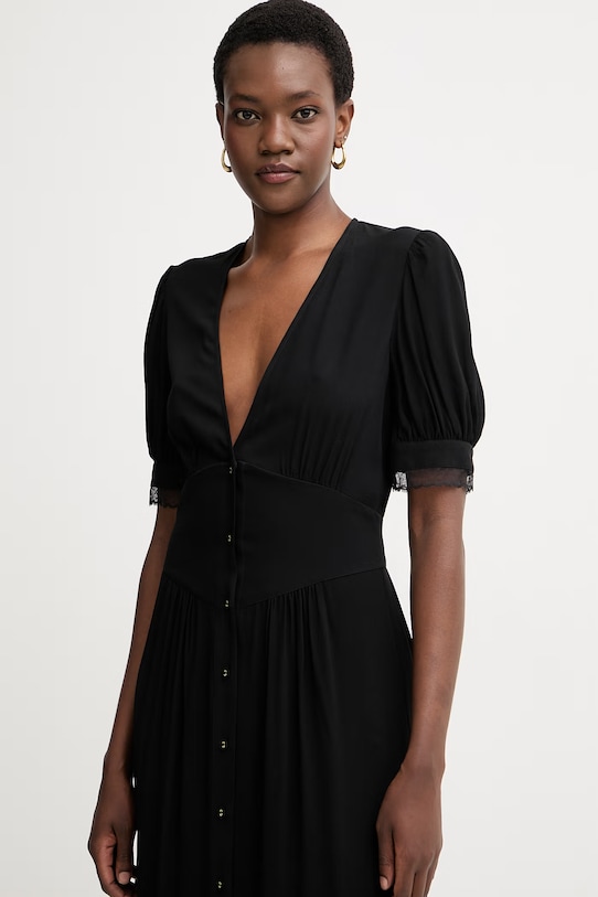 Twinset obleka viskozna črna 261TT2071