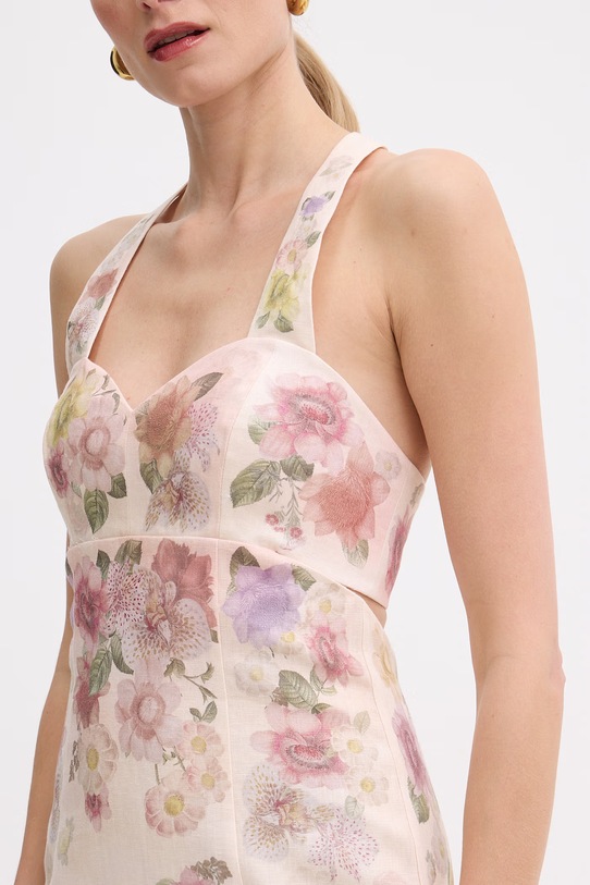 Twinset šaty ľanové 261TT2570 béžová