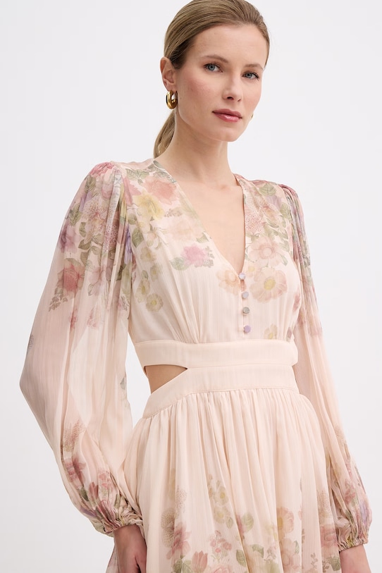 Twinset šaty z viskózy béžová 261TT2561