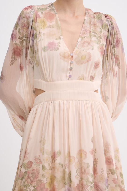 Twinset šaty z viskózy 261TT2561 béžová