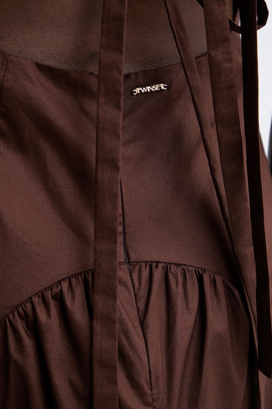 Twinset poletna obleka bombažna z elastanom 261TT2213