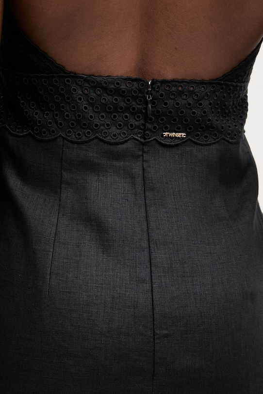 Twinset poletna obleka lanena 261TT2390