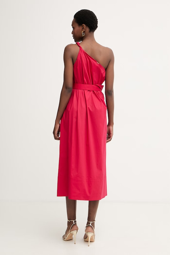 Odjeća Twinset ljetna haljina od pamuka s elastanom 261TT2023 crvena