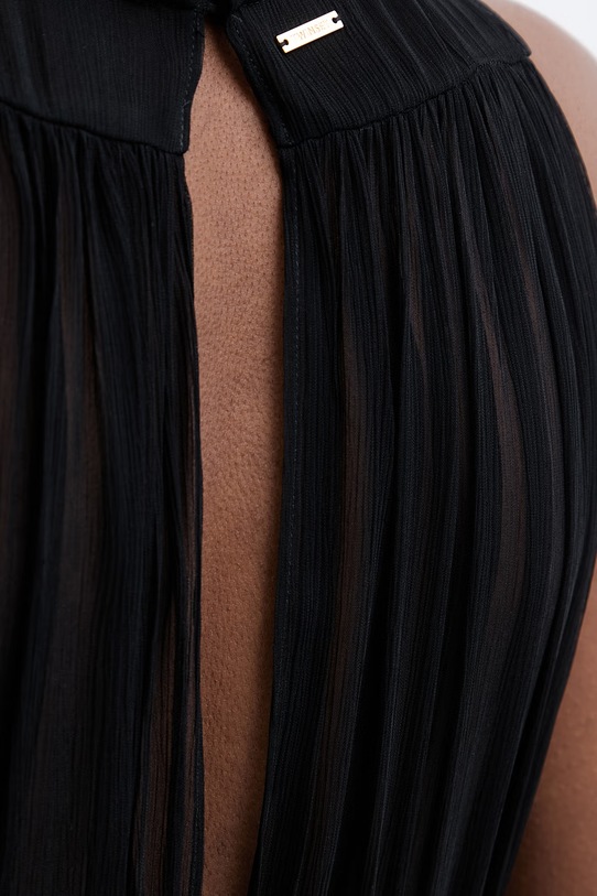 Twinset obleka A-kroja viskozna 261TT2041 črna