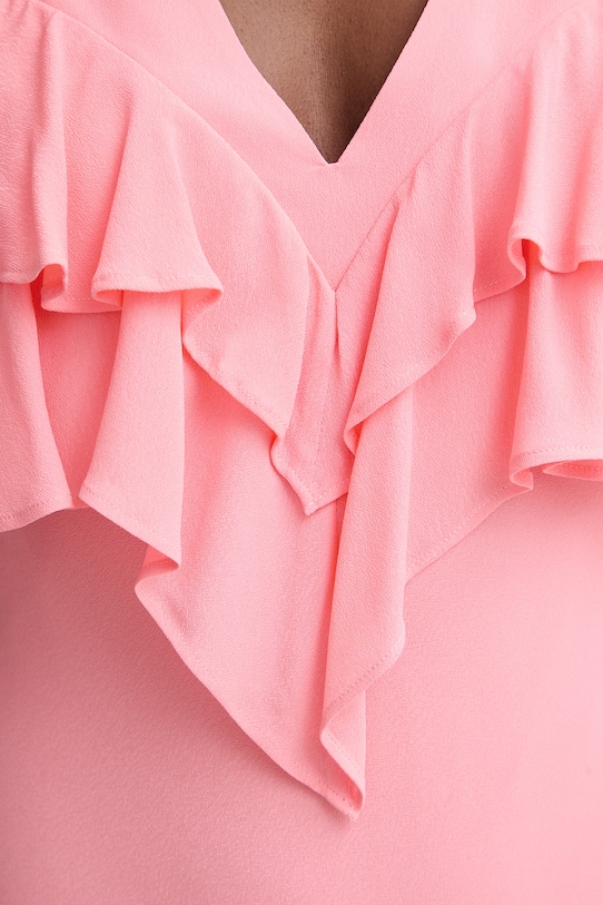 Twinset літня сукня віскозна 261TT2070 рожевий