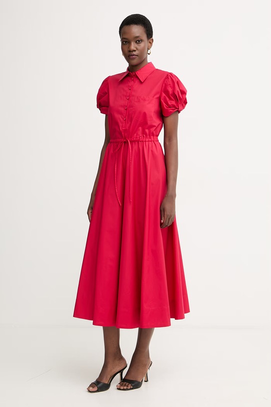 Twinset сукня бавовняна з еластаном 261TT2021 червоний SS26