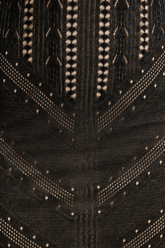 Twinset pletena obleka z viskozo 261TT3134 črna