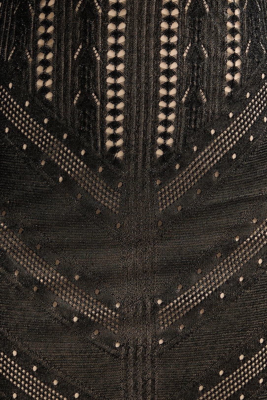 Twinset pletena obleka z viskozo 261TT3134 črna