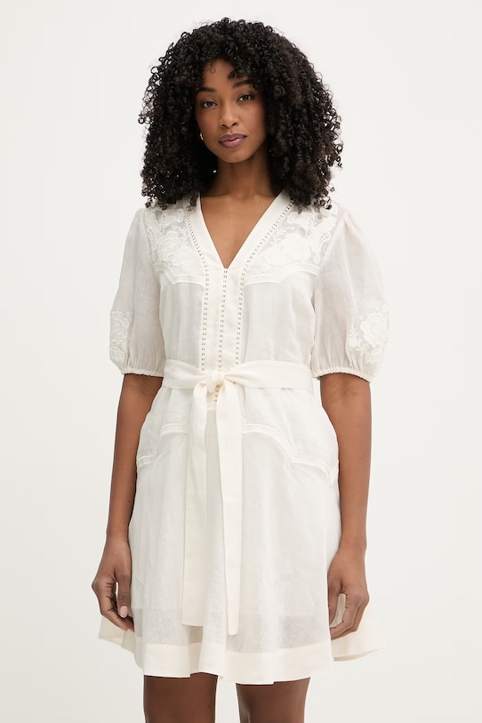 Twinset sukienka letnia beżowy 261TT2290